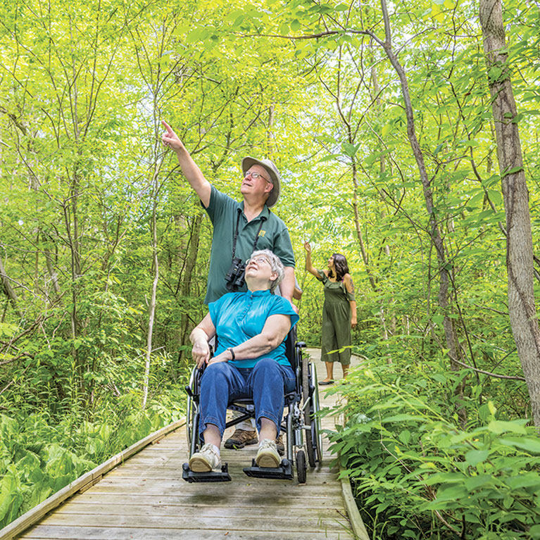 The 1.2-mile boardwalk is fully accessible